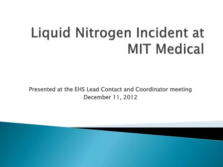 liquid nitrogen incident at mit medical