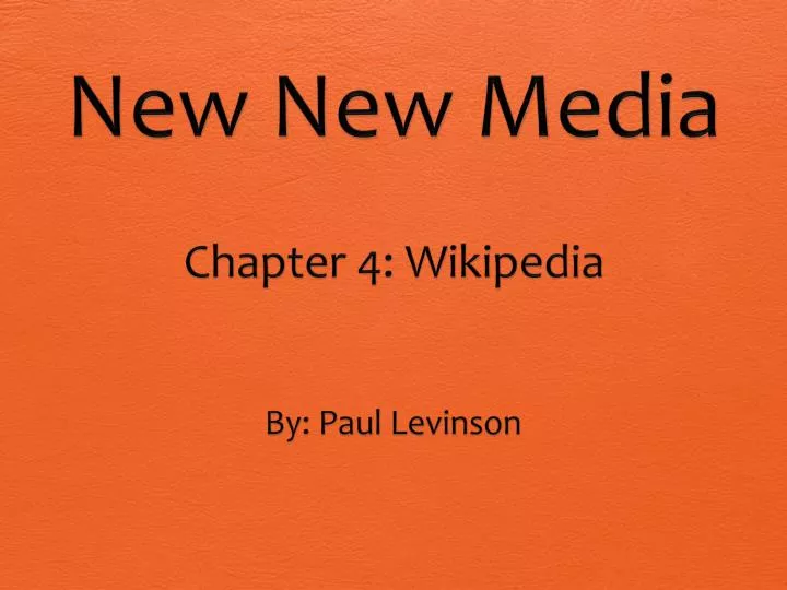 new new media chapter 4 wikipedia