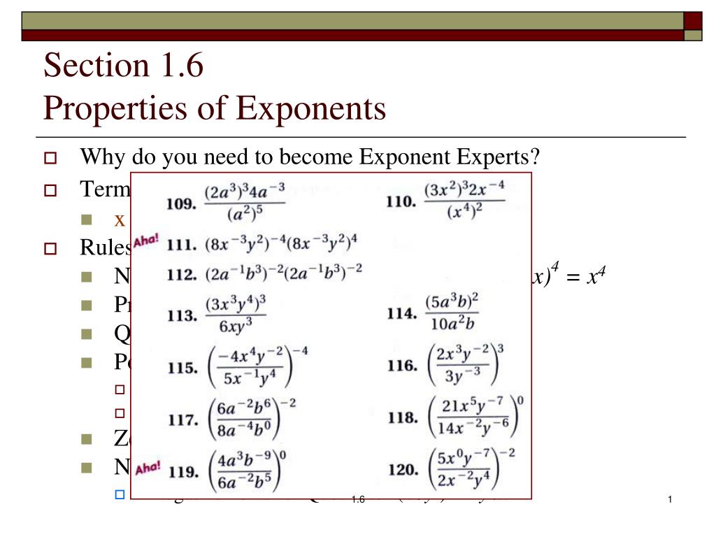 PPT - Mastering Exponents: Rules, Examples, and Techniques PowerPoint ...