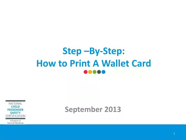step by step how to print a wallet card