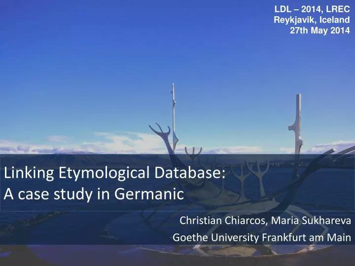 linking etymological database a case study in germanic