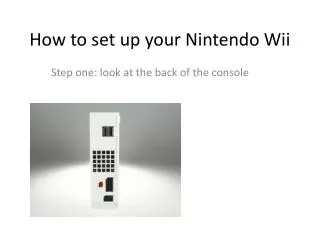 How to set up your Nintendo Wii