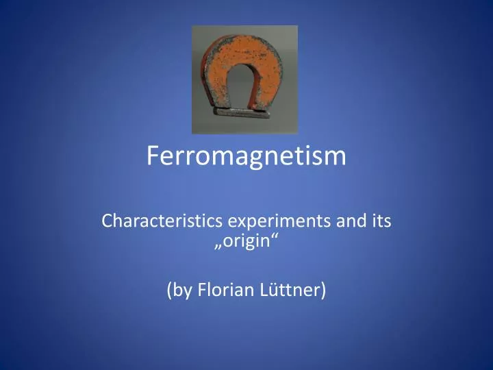 ferromagnetism