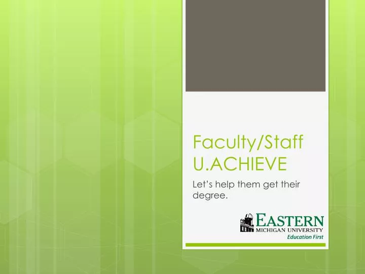 faculty staff u achieve