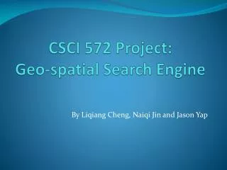 CSCI 572 Project: Geo-spatial Search Engine