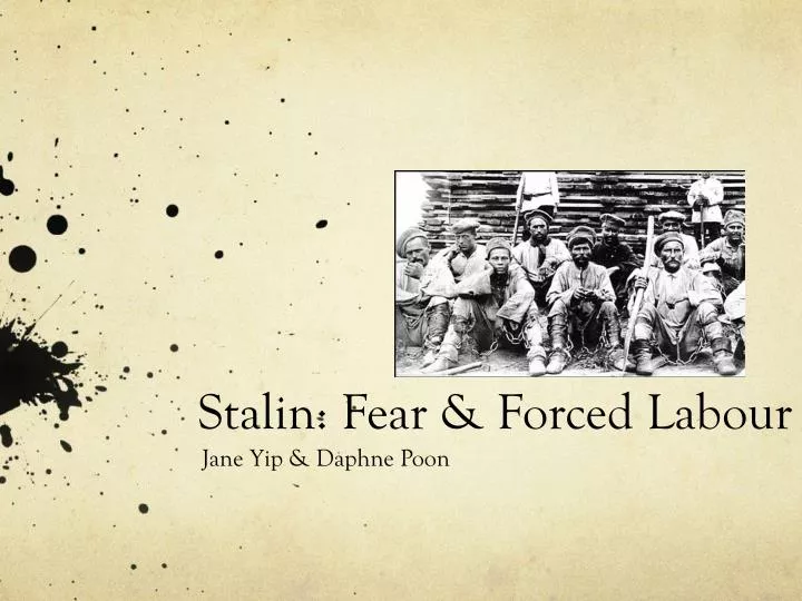 stalin fear forced labour
