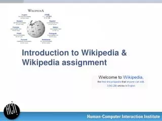 Introduction to Wikipedia &amp; Wikipedia assignment