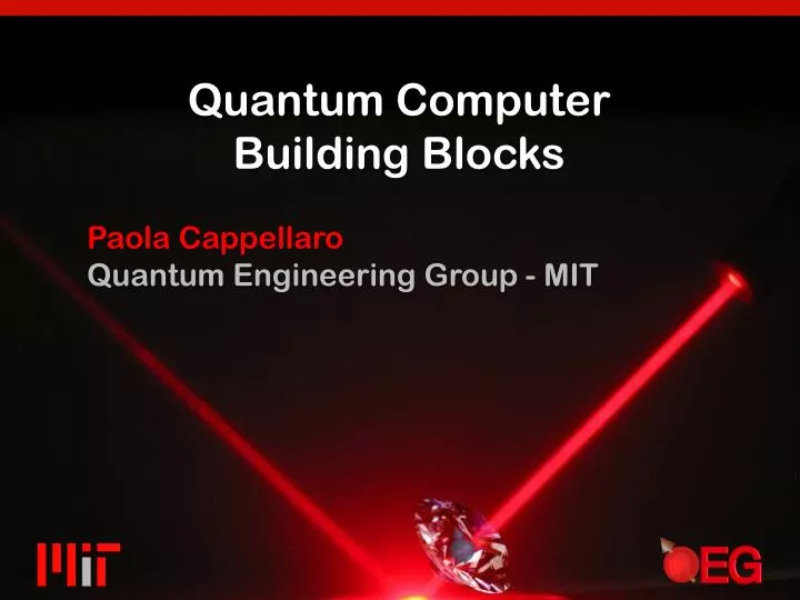 quantum computer building blocks