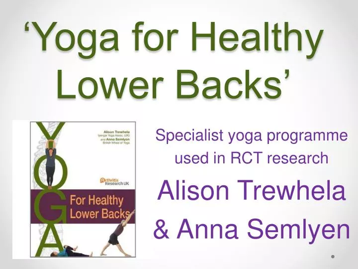 yoga for healthy lower backs