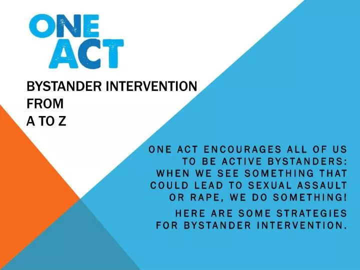 bystander intervention from a to z