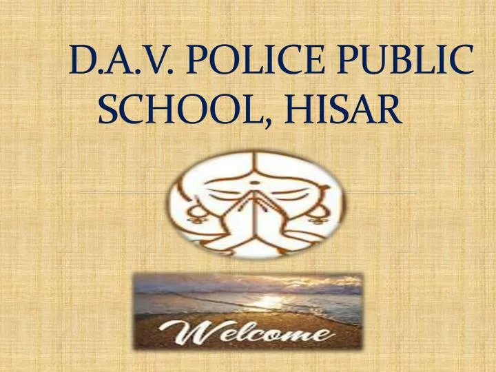 d a v police public school hisar