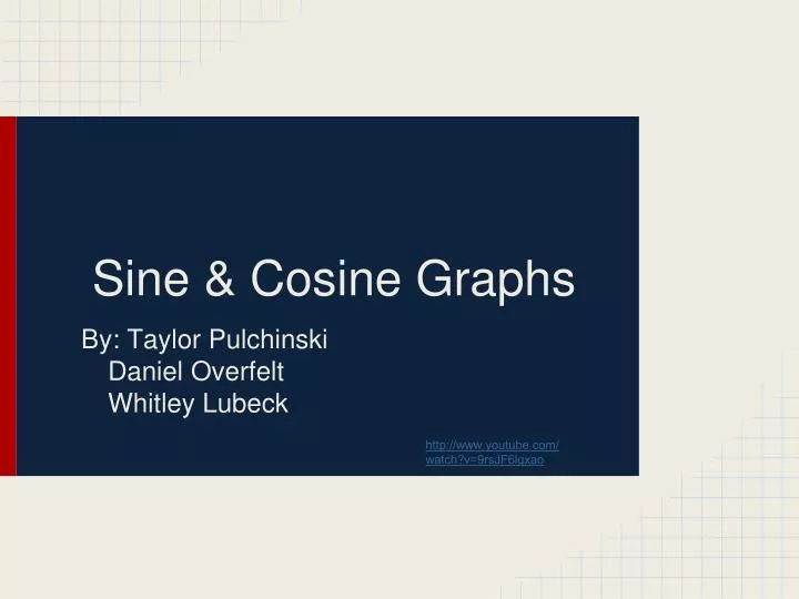 sine cosine graphs