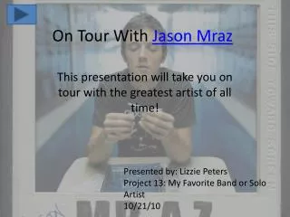 On Tour With Jason Mraz