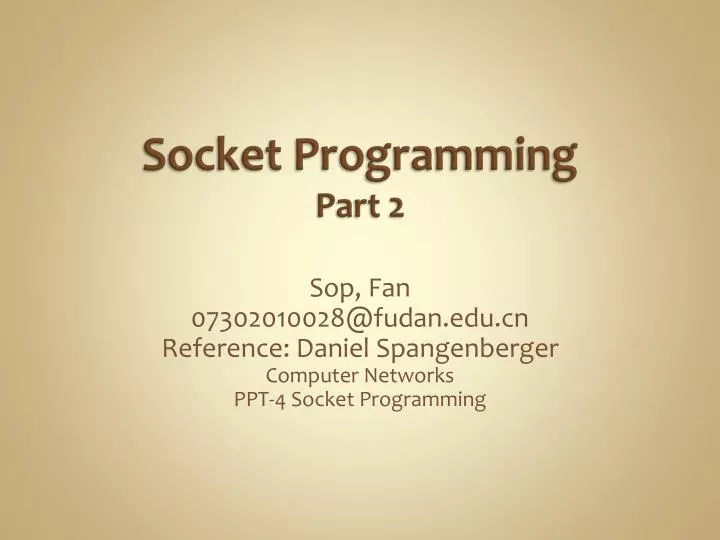 socket programming part 2