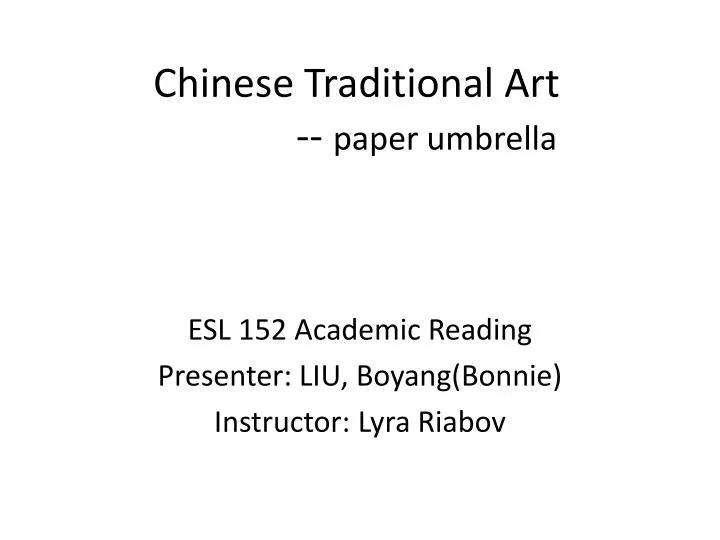 chinese traditional art paper umbrella