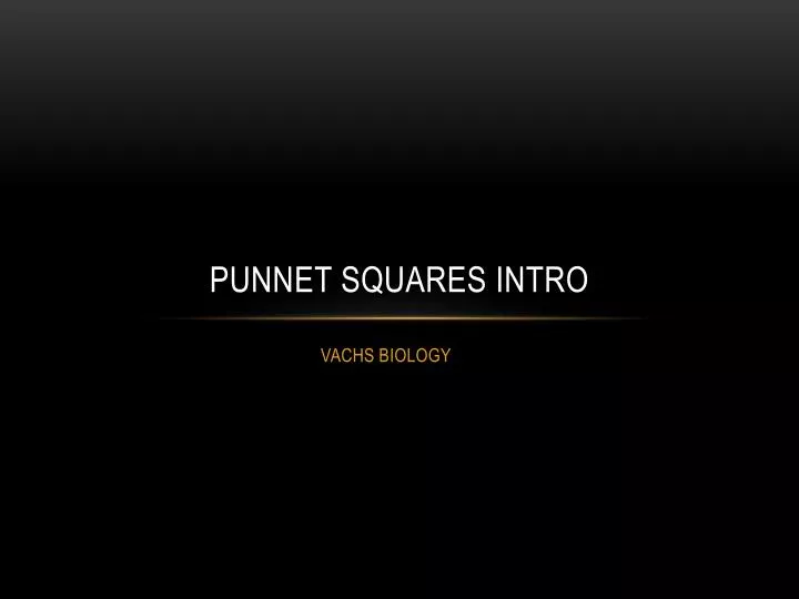 punnet squares intro