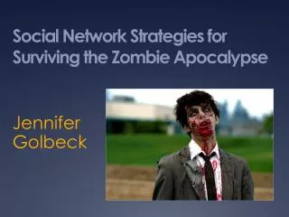 Social Network Strategies for Surviving the Zombie Apocalypse