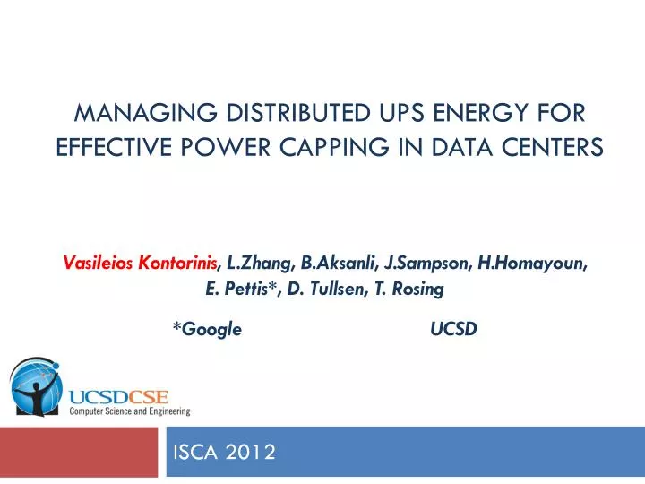 managing distributed ups energy for effective power capping in data centers