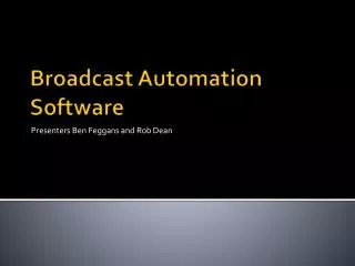 Broadcast Automation Software