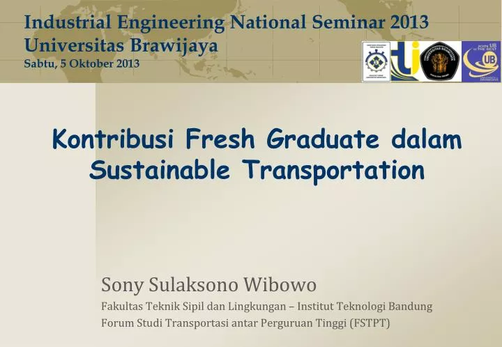 kontribusi fresh graduate dalam sustainable transportation