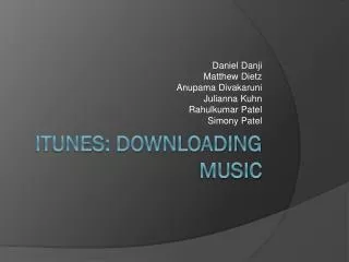 iTunes: Downloading Music