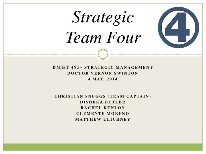 strategic team four