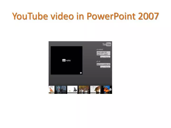 youtube video in powerpoint 2007