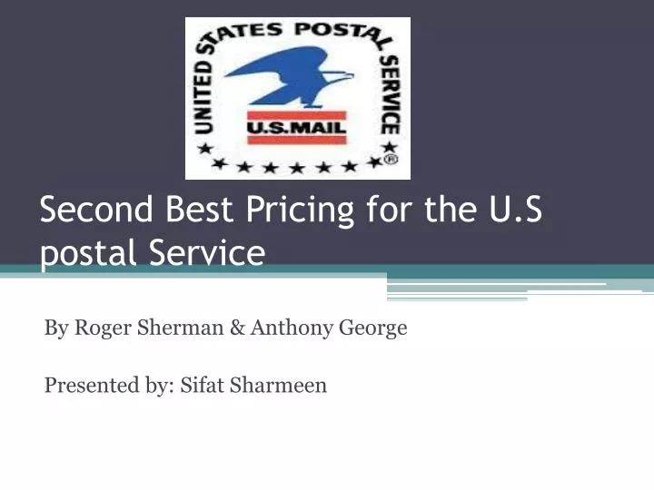 second best pricing for the u s postal service