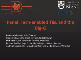 Panel: Tech-enabled T&amp;L and the Big-G