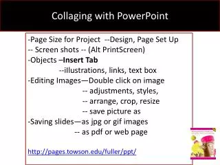 Collaging with PowerPoint