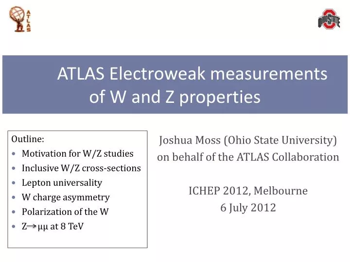 atlas electroweak measurements of w and z properties