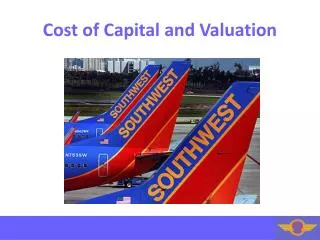 Cost of Capital and Valuation