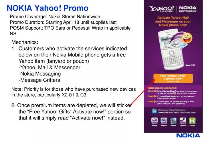 nokia yahoo promo