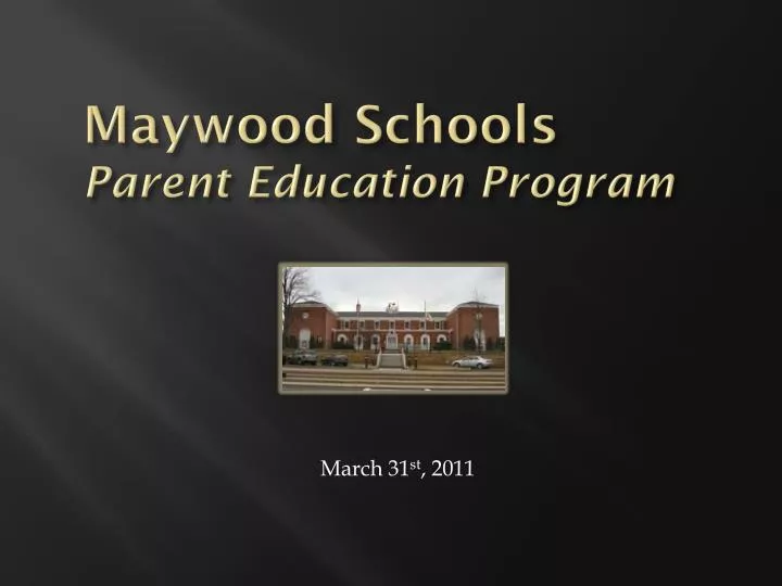 maywood schools parent education program