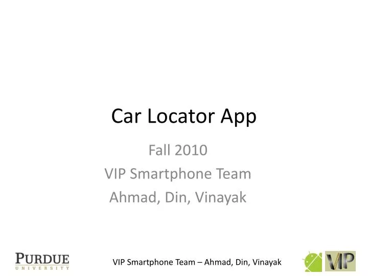 car locator app