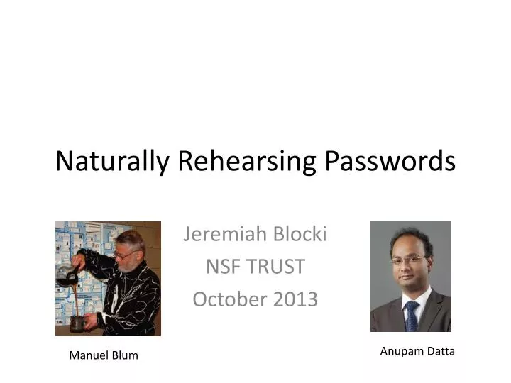 naturally rehearsing passwords