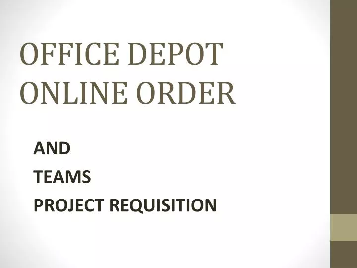 office depot online order