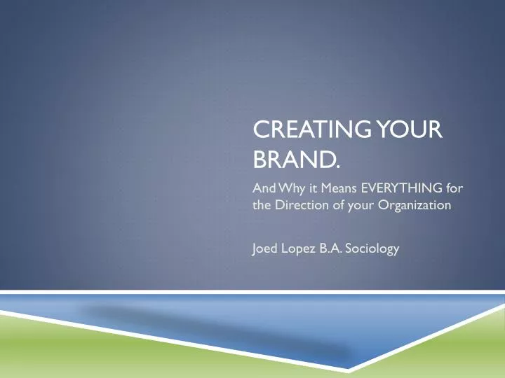 creating your brand