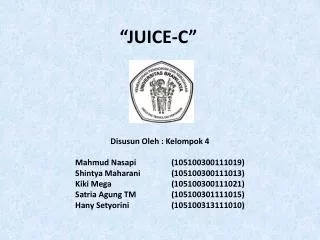 “JUICE-C”