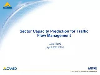 Sector Capacity Prediction for Traffic Flow Management