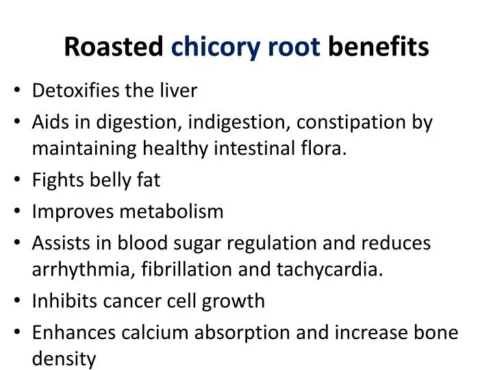 roasted chicory root benefits