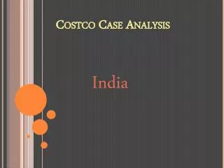 Costco Case Analysis