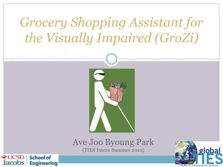 grocery shopping assistant for the visually impaired grozi