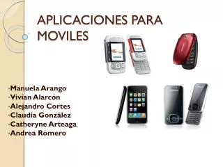 APLICACIONES PARA MOVILES