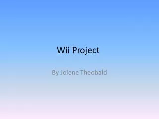 Wii Project