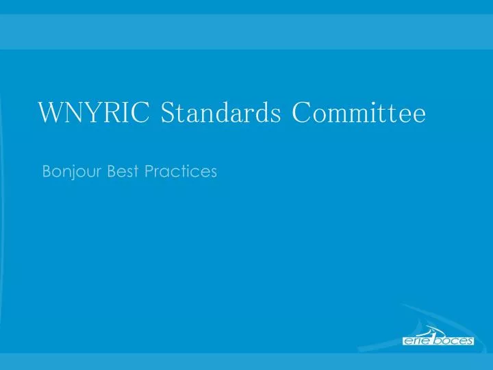 wnyric standards committee