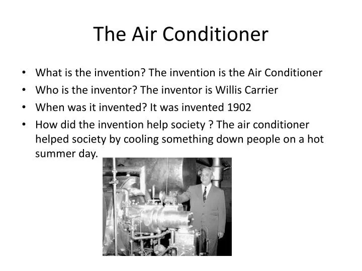 the air conditioner