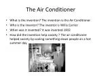 The Air Conditioner - slide 1