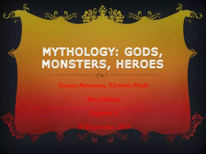 mythology gods monsters heroes