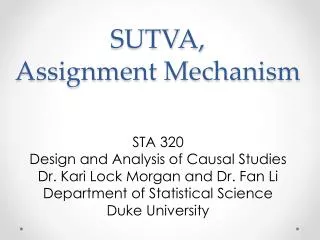 SUTVA, Assignment Mechanism